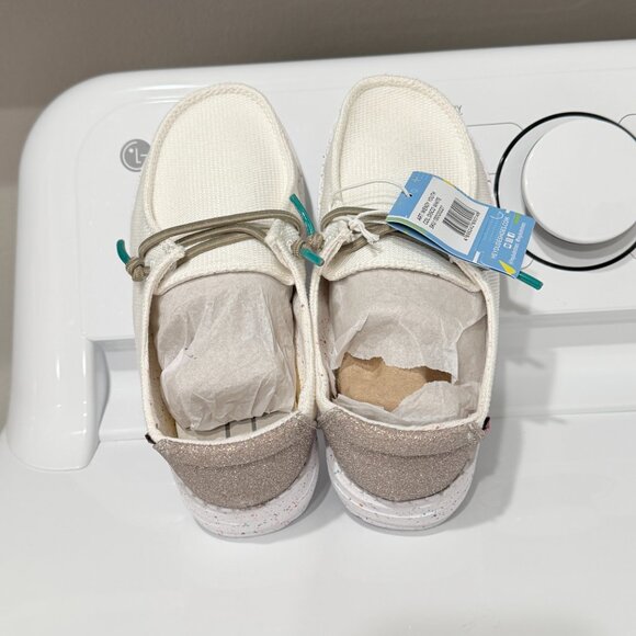 Hey Dude Wendy Youth Disco White Size K12 - Picture 6 of 14